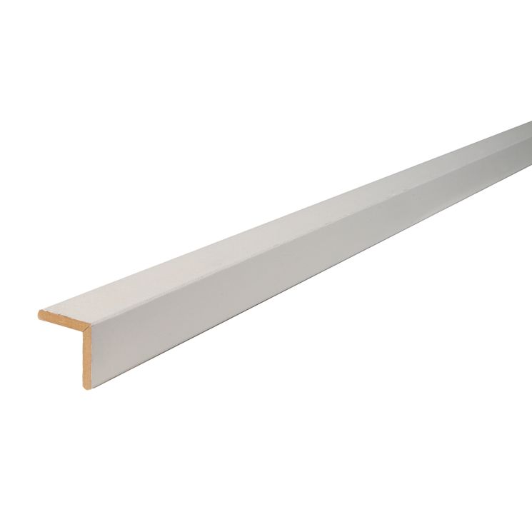 Angle arrondi mdf blanc 23x23 2m44